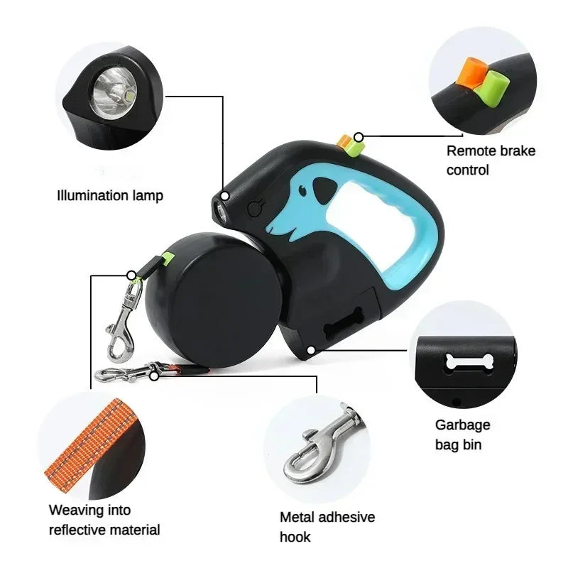 Grafty™ Dual Retractable Dog Leash