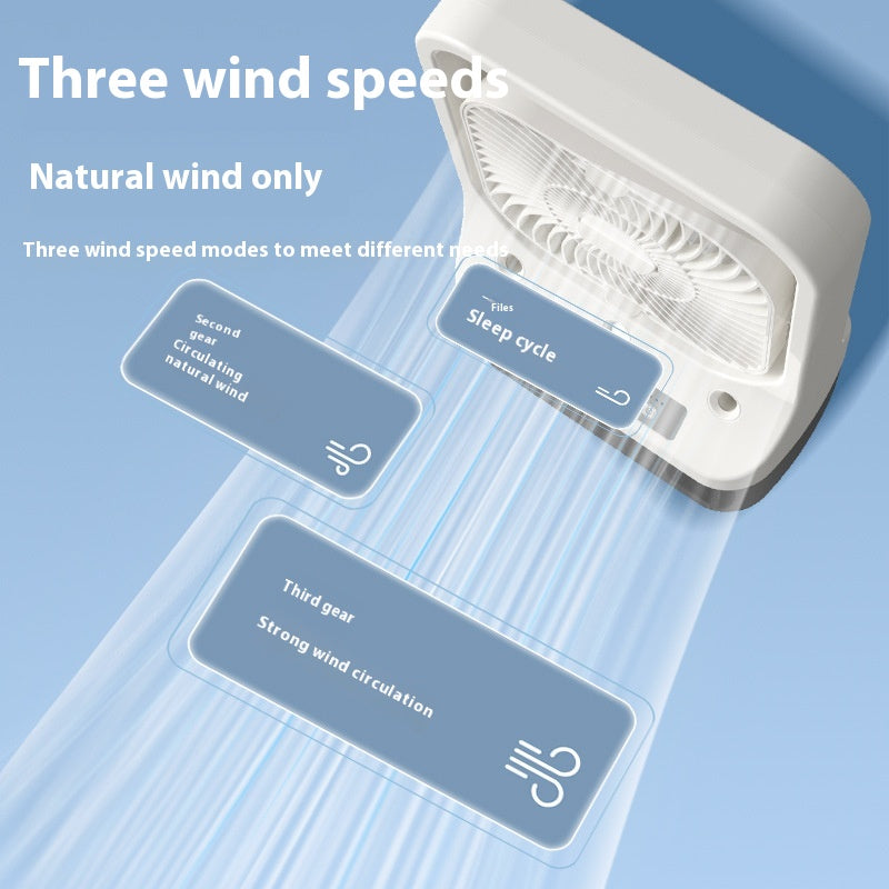 USB Rechargeable Household Cooling Fan with Adjustable Head, Water-Cooled Air Conditioning Tank, Low Noise Air Cooler Fan for Efficient Air Cooling