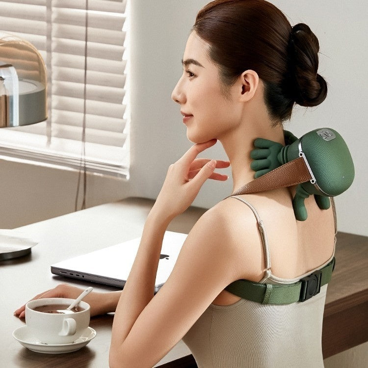 Electric Wireless Neck & Shoulder Muscle Massager - Back Kneading Massage Shawl for Pain Relief and Relaxation