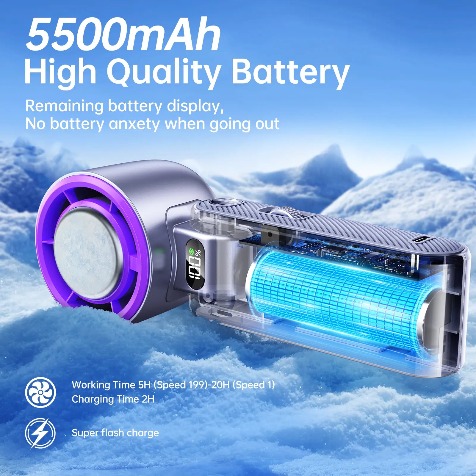 Portable Handheld Fan with Metal Front Plate – Turbo Airflow
