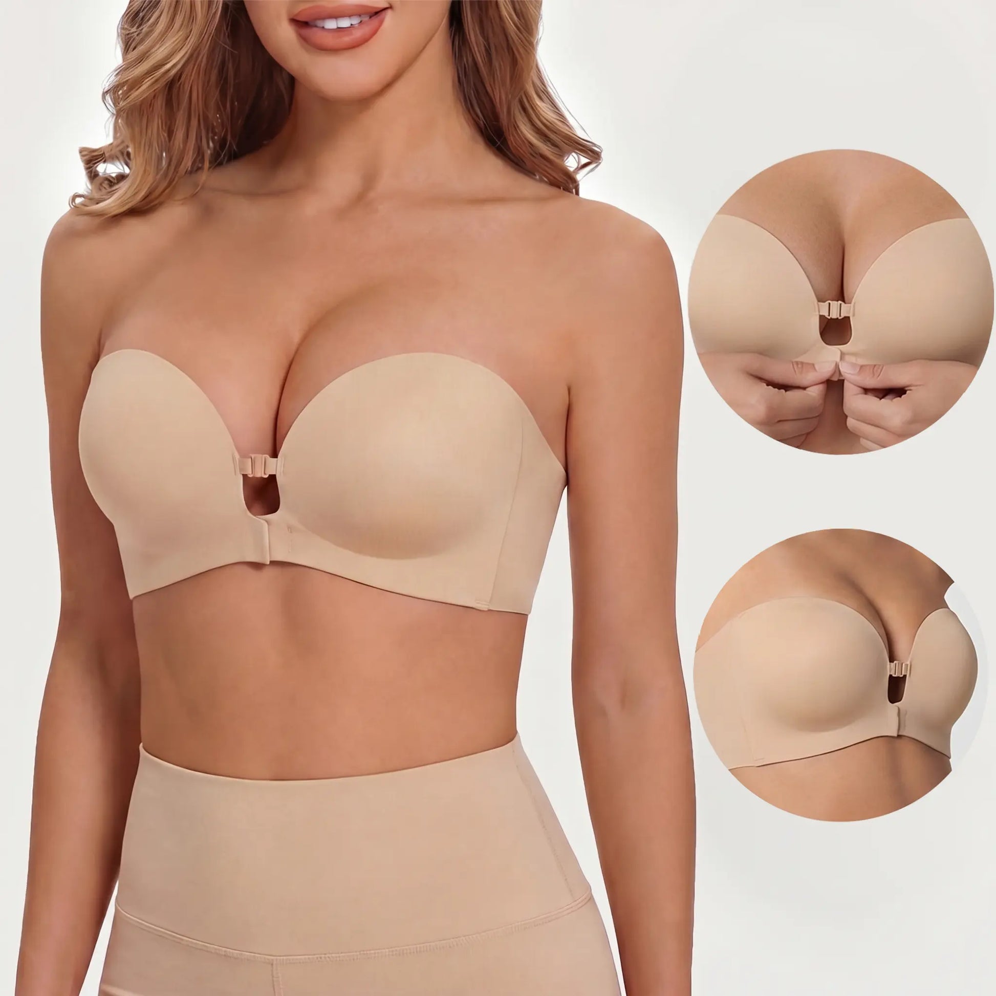 Women’s Strapless Bras – Dual Front-Buckle Design