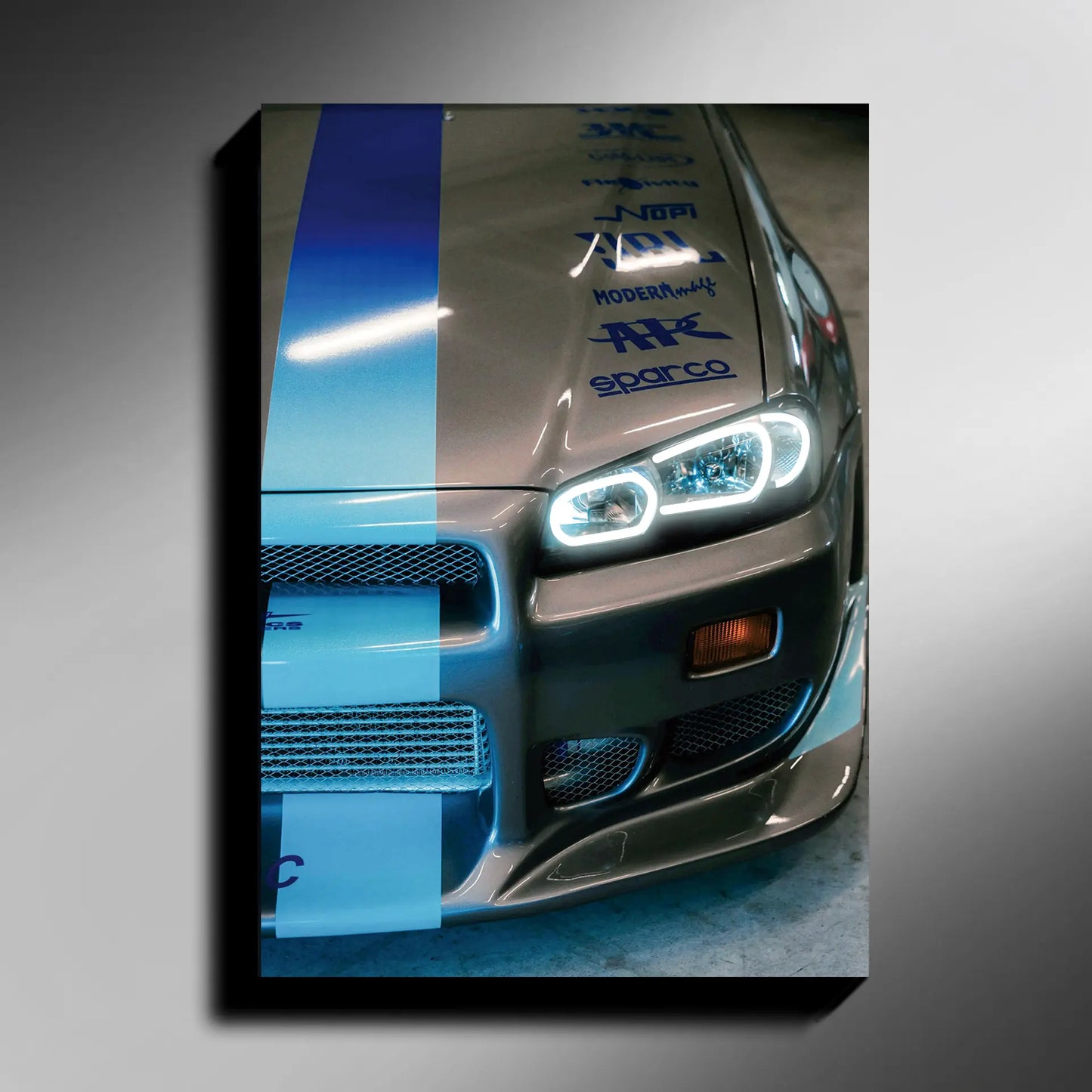 IllumiCar LED Car Poster with Customizable Light Modes