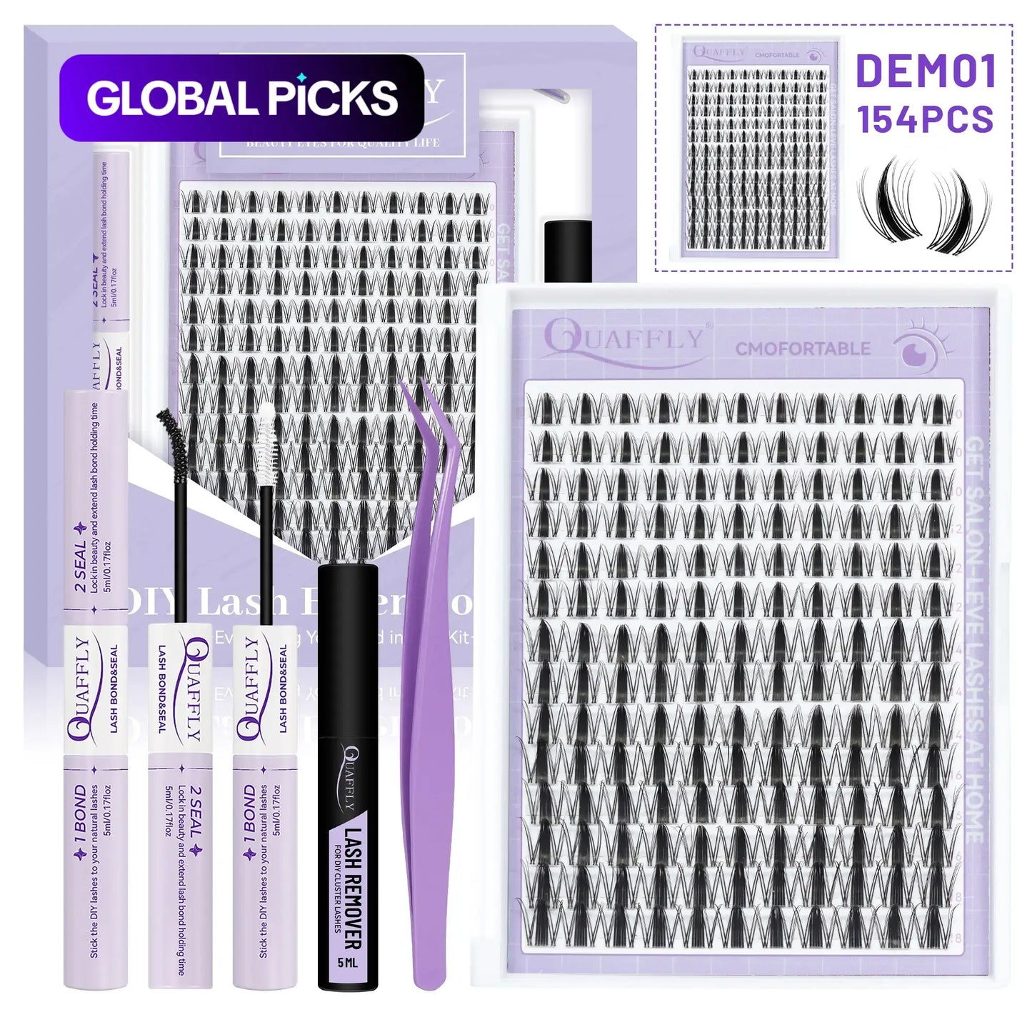 Fairy Lash Clusters Kit – DIY Eyelash Extensions Set