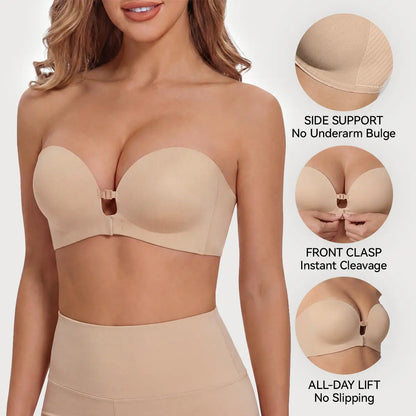 Women’s Strapless Bras – Dual Front-Buckle Design