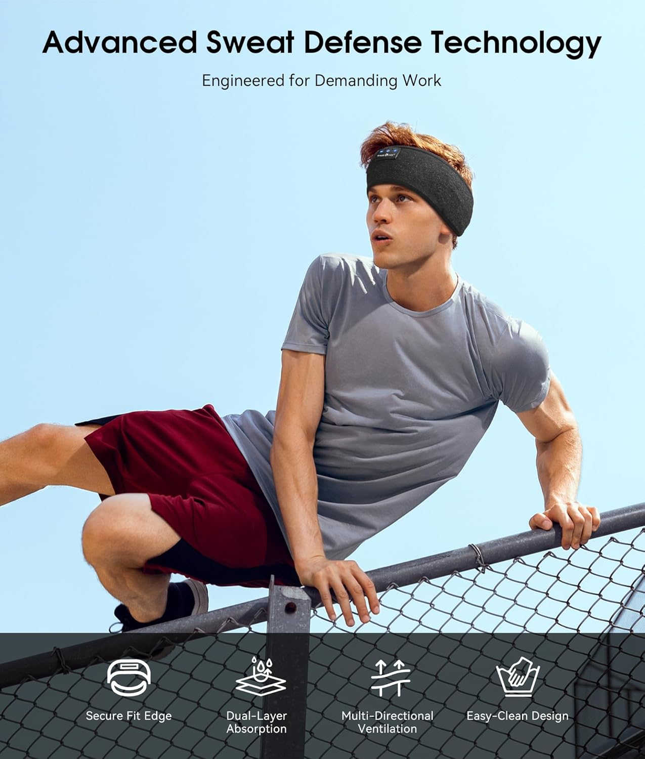 MUSICOZY Bluetooth Sleep Headband & Headphones