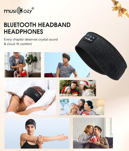 MUSICOZY Bluetooth Sleep Headband & Headphones