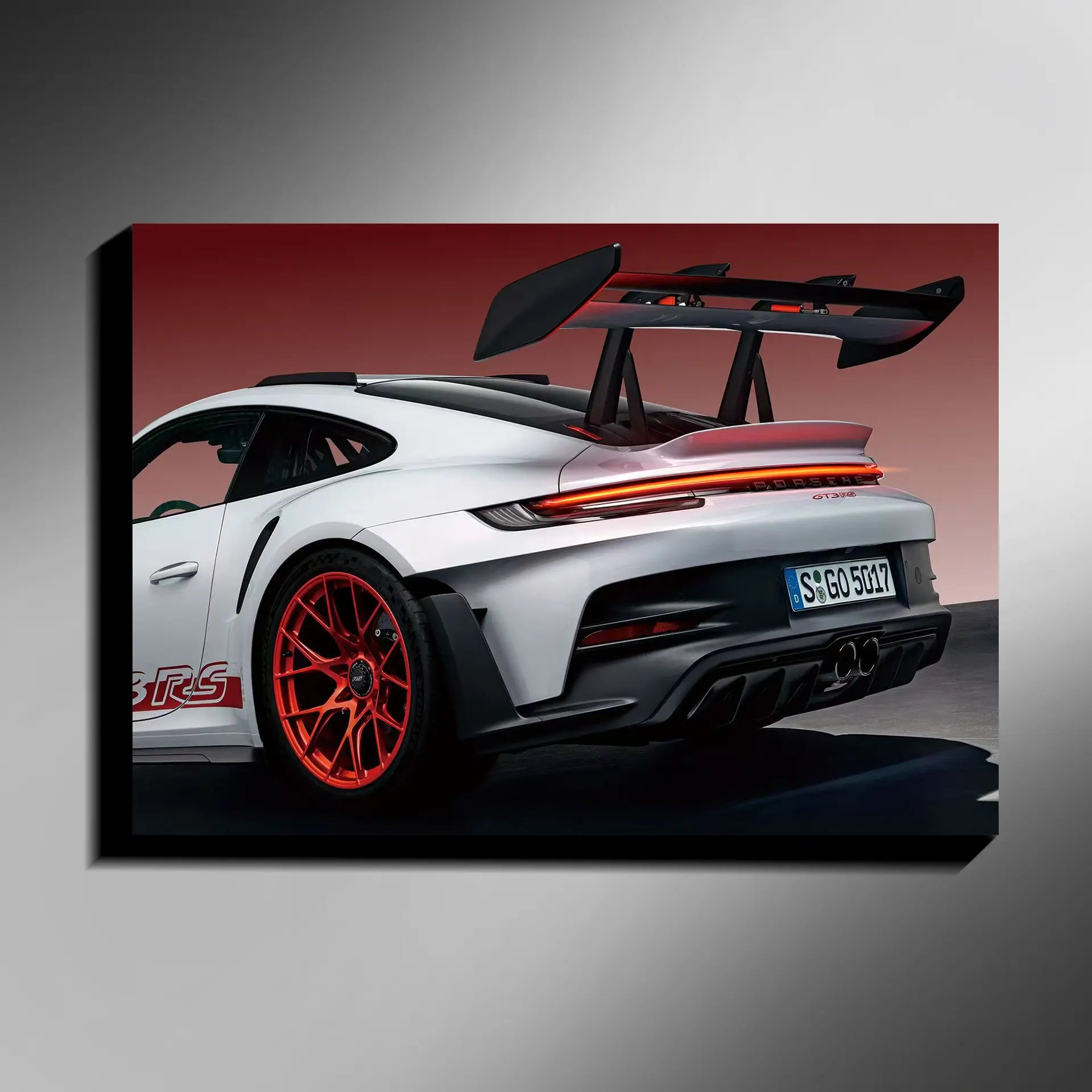 IllumiCar LED Car Poster with Customizable Light Modes