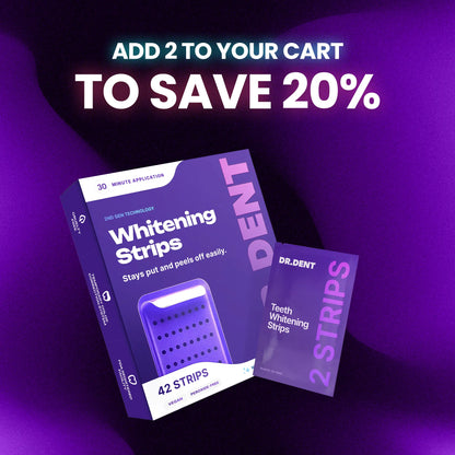 Purple Teeth Whitening Strips