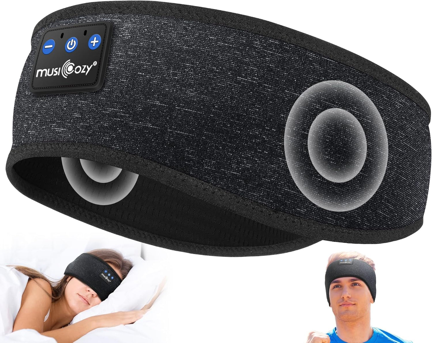 MUSICOZY Bluetooth Sleep Headband & Headphones