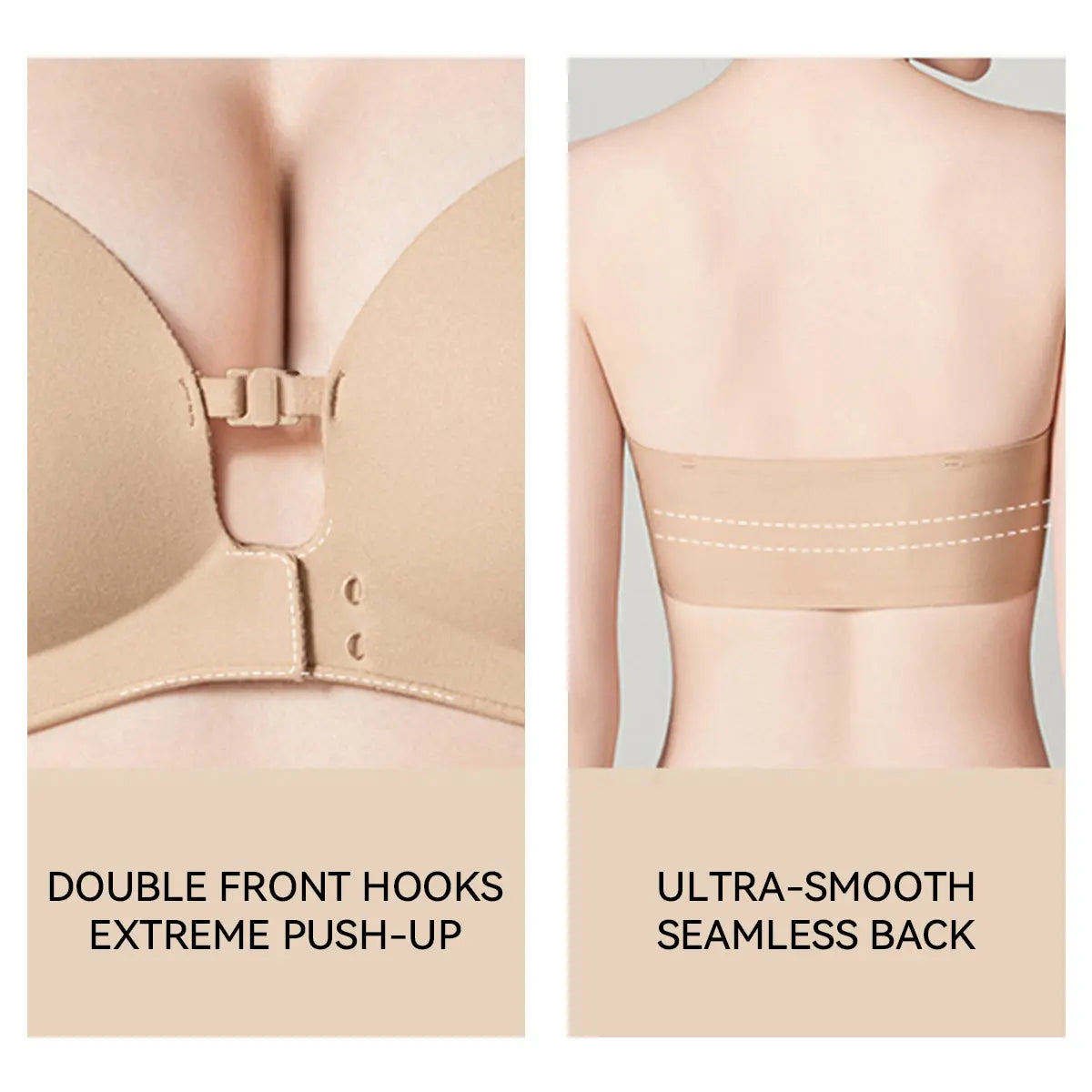 Women’s Strapless Bras – Dual Front-Buckle Design