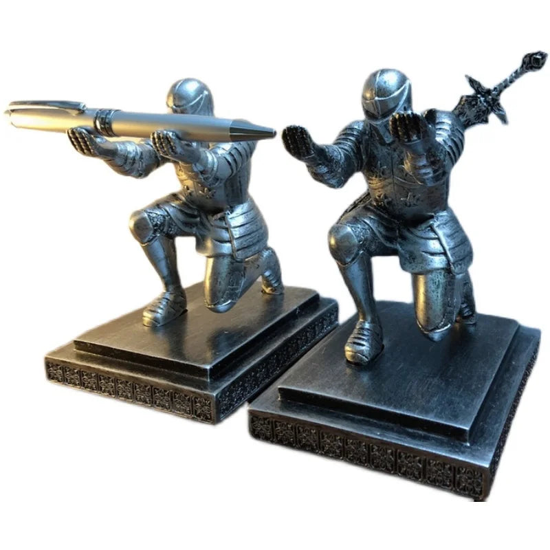 Medieval Armor Knight Desk Organizer & Stationery Stand