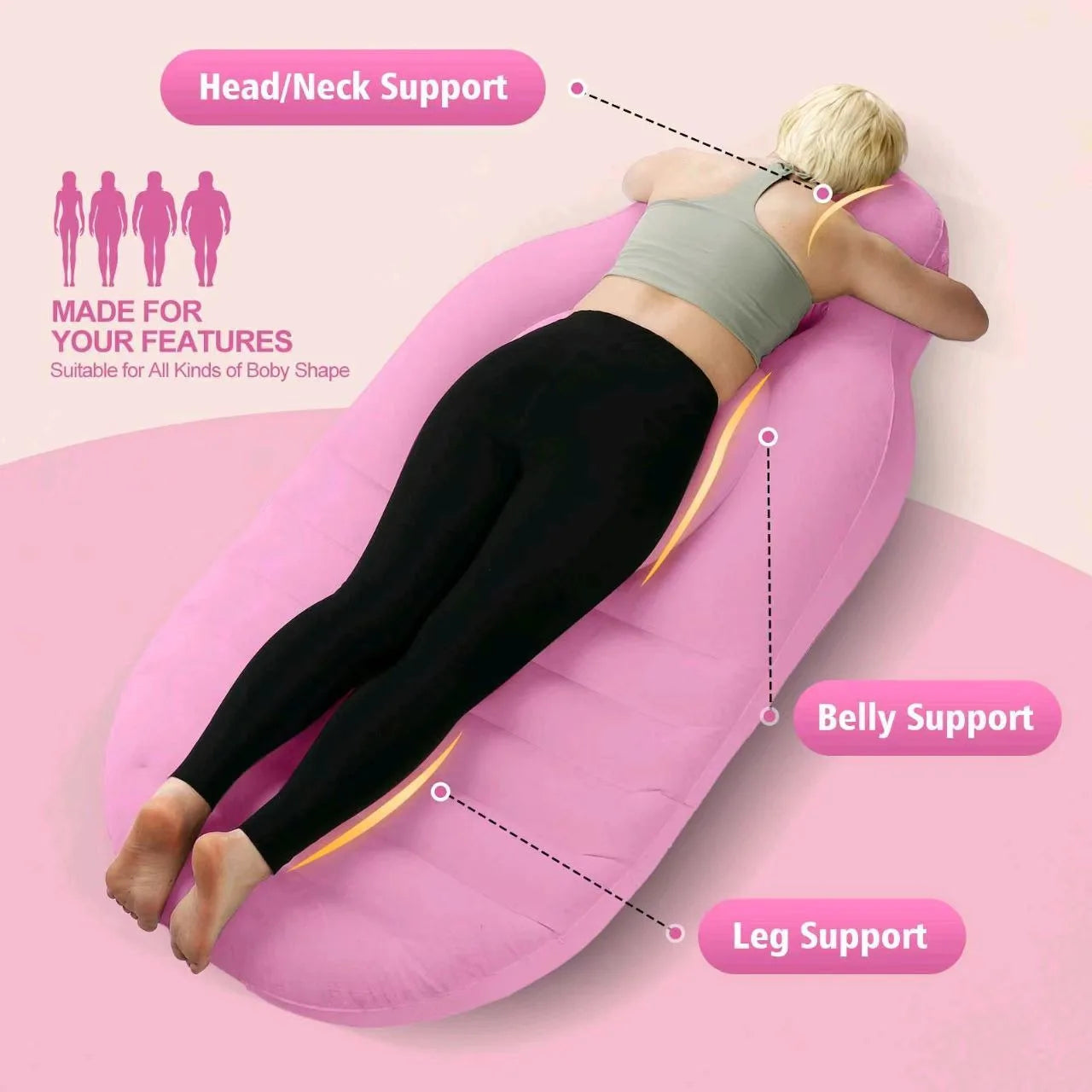 Grafty™ Inflatable Pregnancy Pillow