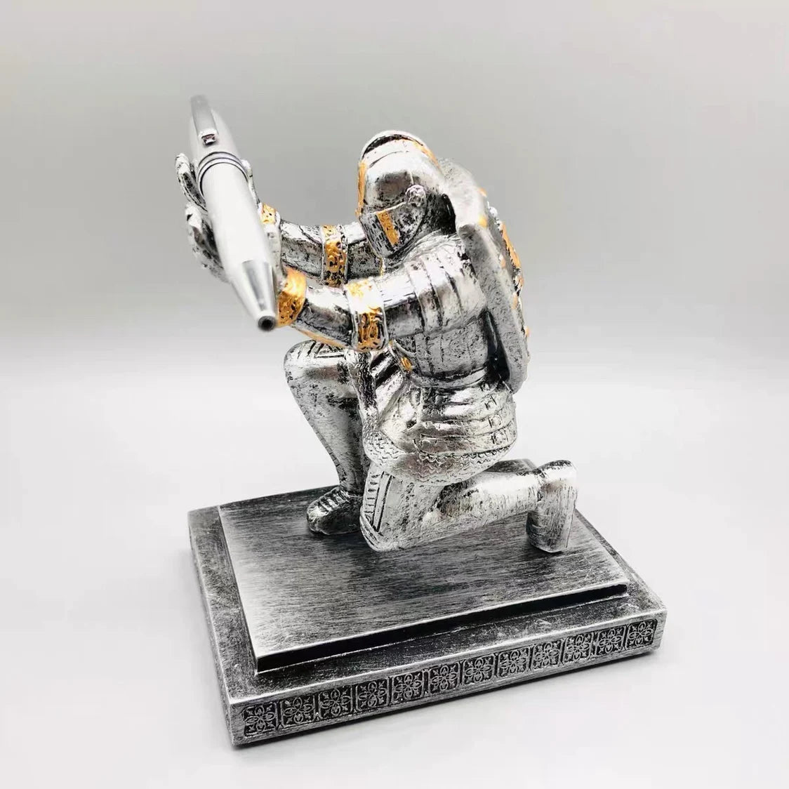 Medieval Armor Knight Desk Organizer & Stationery Stand
