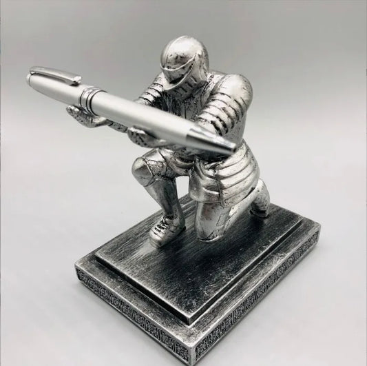 Medieval Armor Knight Desk Organizer & Stationery Stand