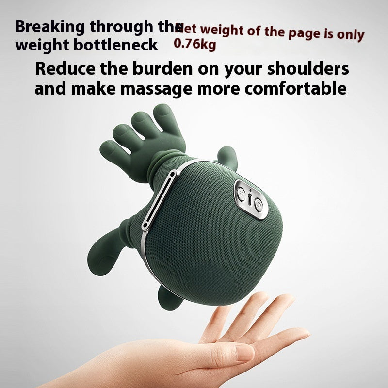 Electric Wireless Neck & Shoulder Muscle Massager - Back Kneading Massage Shawl for Pain Relief and Relaxation