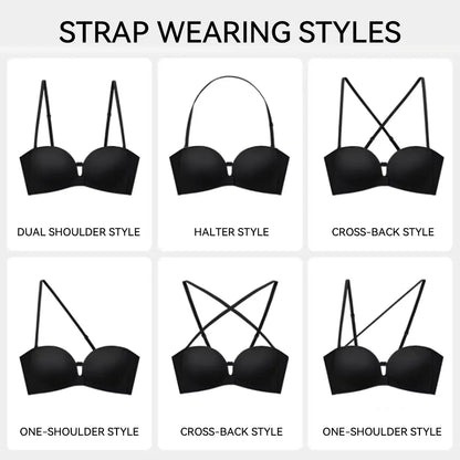 Women’s Strapless Bras – Dual Front-Buckle Design