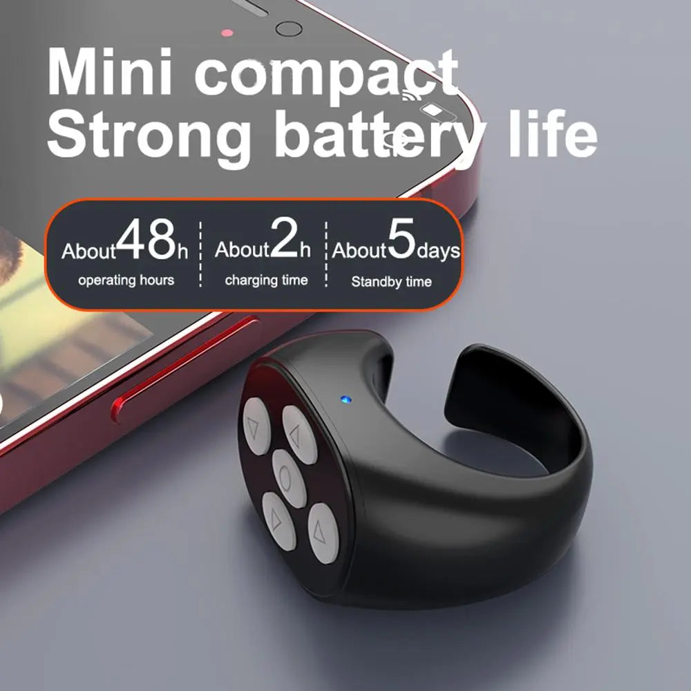 Wireless Remote Control Ring – Bluetooth Selfie & Video Controller