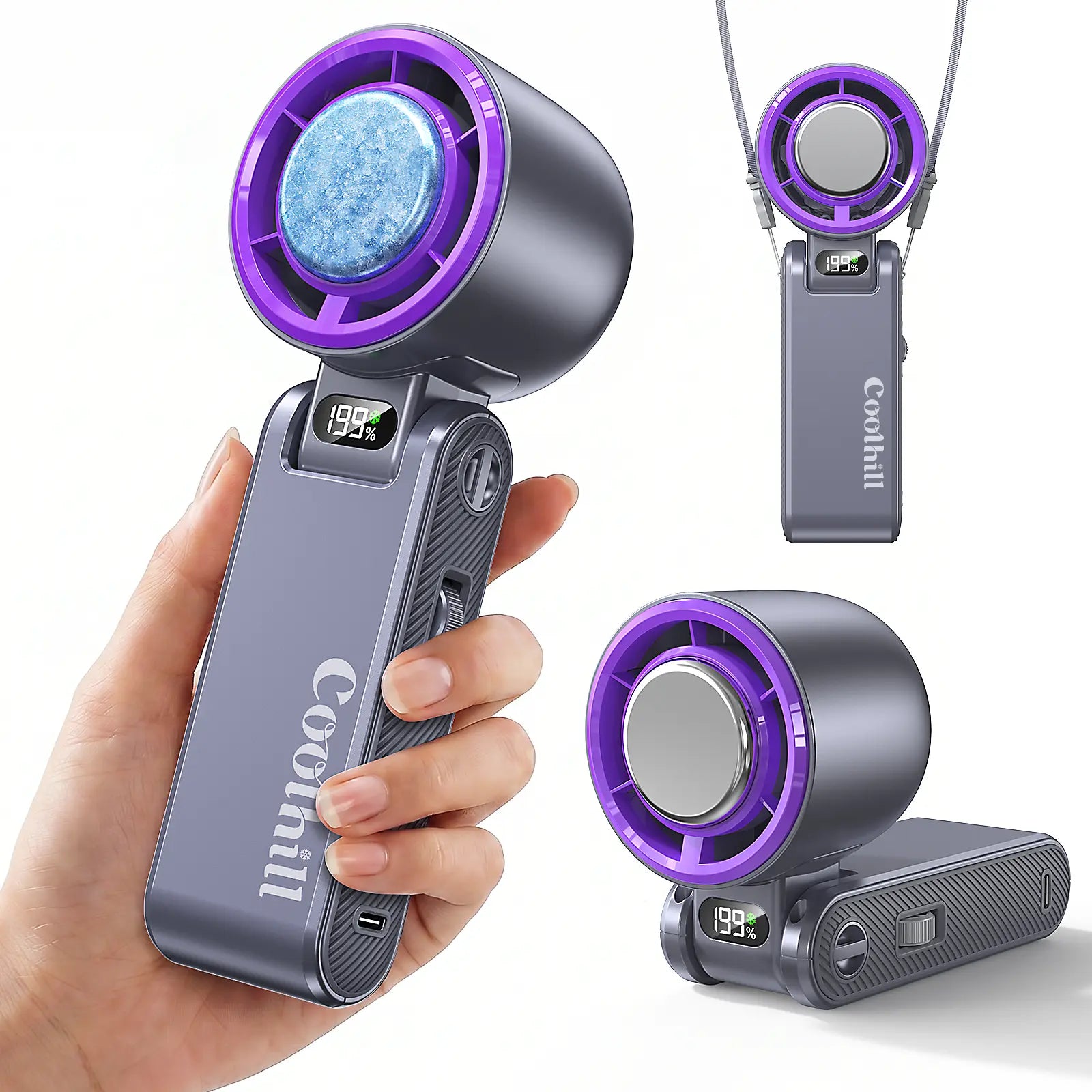 Portable Handheld Fan with Metal Front Plate – Turbo Airflow