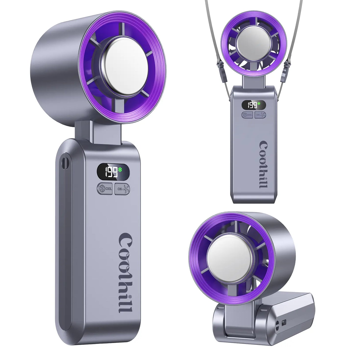 Portable Handheld Fan with Metal Front Plate – Turbo Airflow