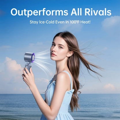 Portable Handheld Fan with Metal Front Plate – Turbo Airflow
