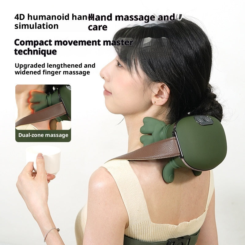 Electric Wireless Neck & Shoulder Muscle Massager - Back Kneading Massage Shawl for Pain Relief and Relaxation